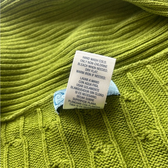 Classic Elements Open Cardigan
Green Cable Knit Women's
Sweater sz Med EUC Cozy - Picture 7 of 11